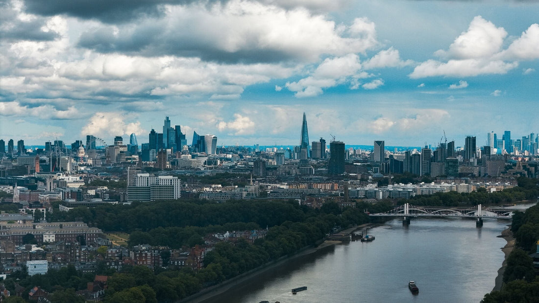 London skyline and landmarks for Quills & Crossings